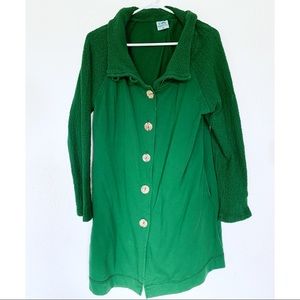Hobbit Green Color Me Cotton Coat